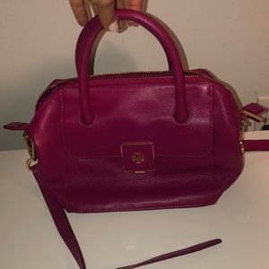Tory Burch hot pink purse with strap